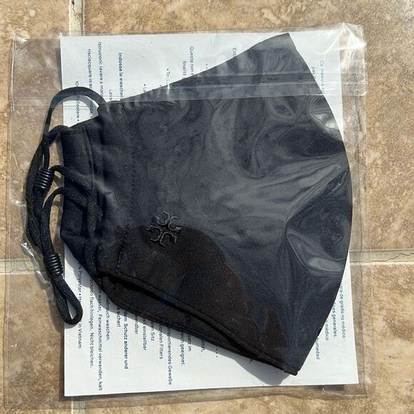 Tory Burch Other - Tory Burch Black Face Mask – NWT – Stylish & Reusable